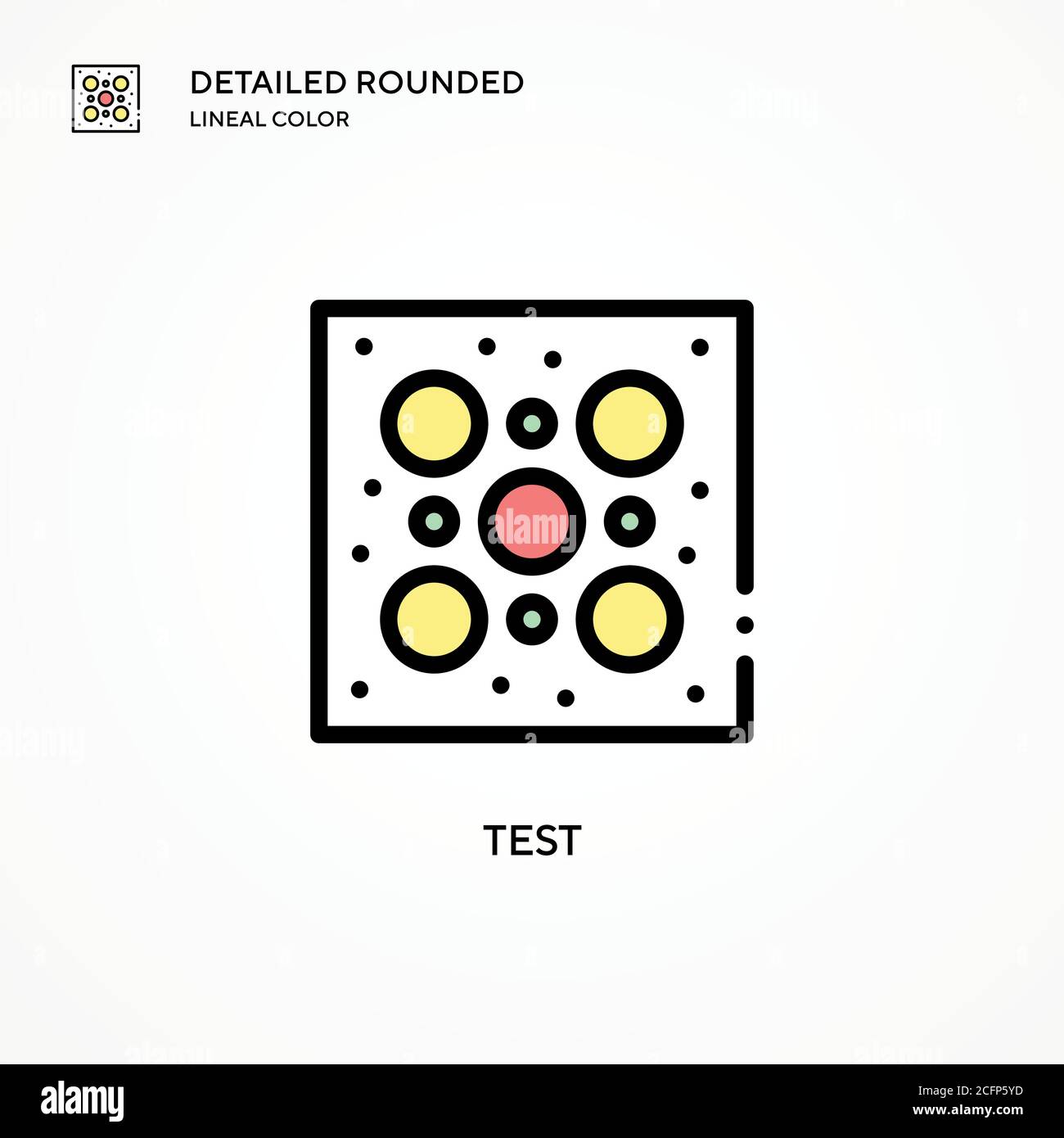 Test vector icon. Modern vector illustration concepts. Easy to edit and ...