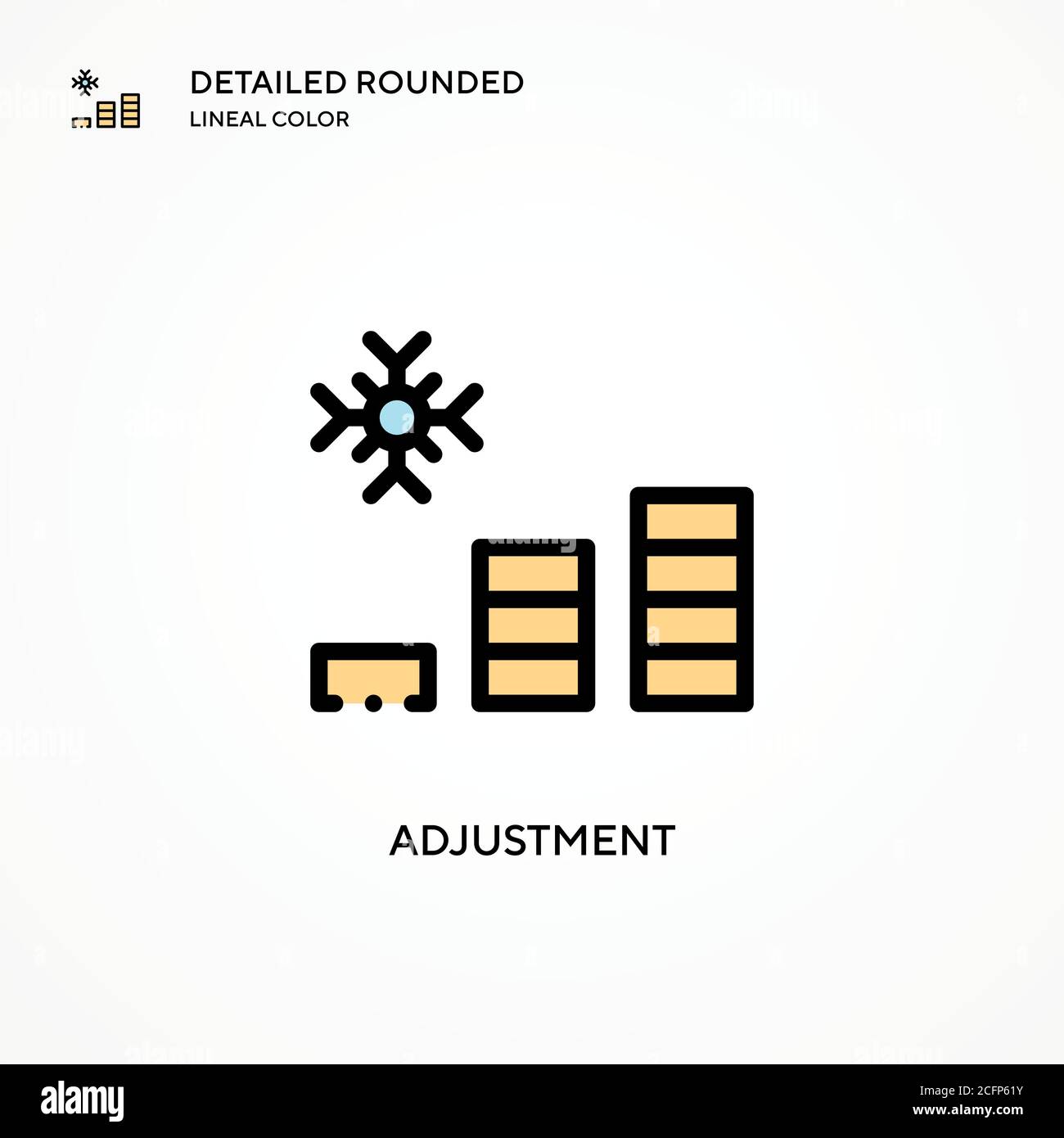 Adjustment vector icon. Modern vector illustration concepts. Easy to