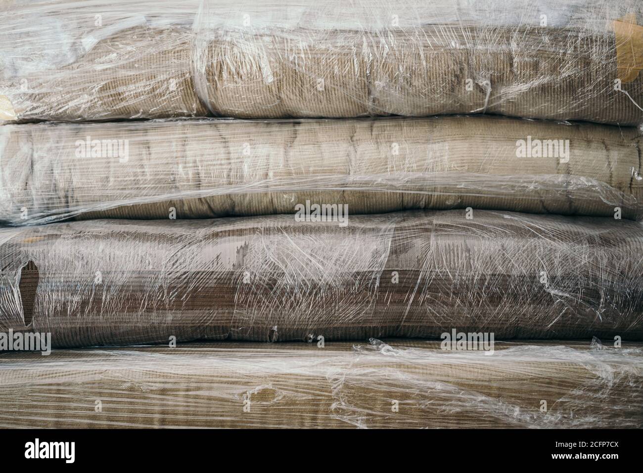 Mattress wrap texture stock background Stock Photo
