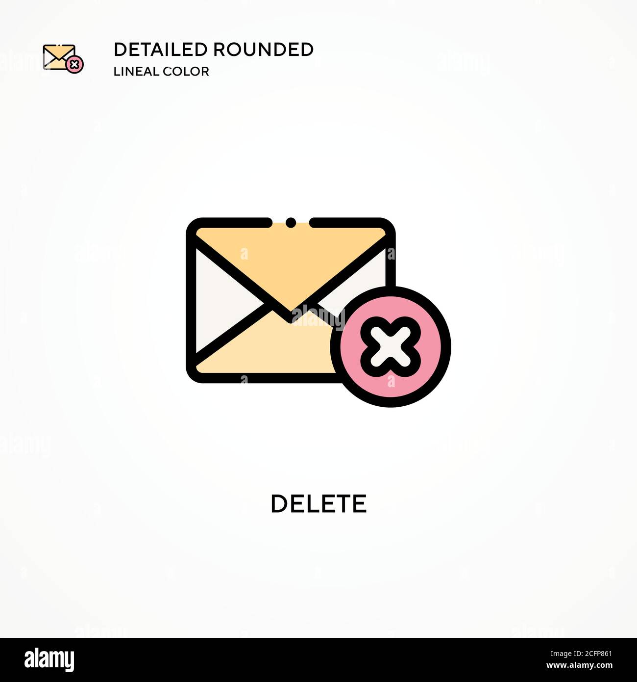 Delete vector icon. Modern vector illustration concepts. Easy to edit ...