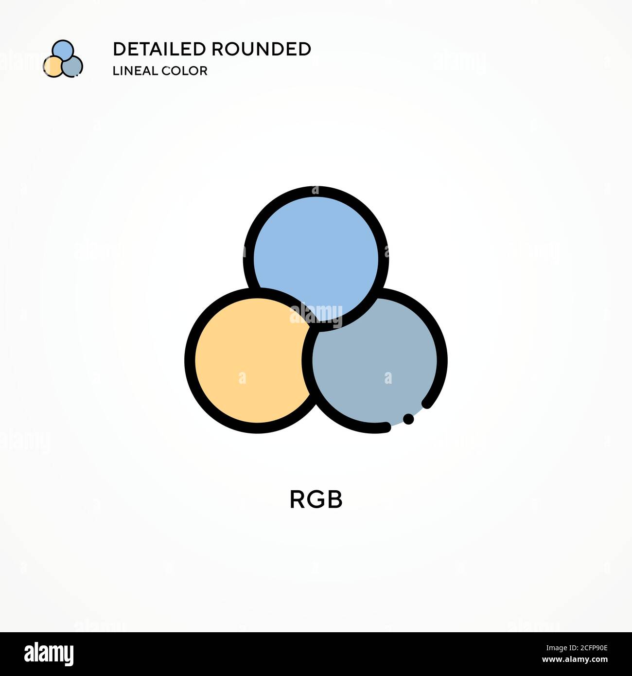 Rgb vector icon. Modern vector illustration concepts. Easy to edit and customize. Stock Vector