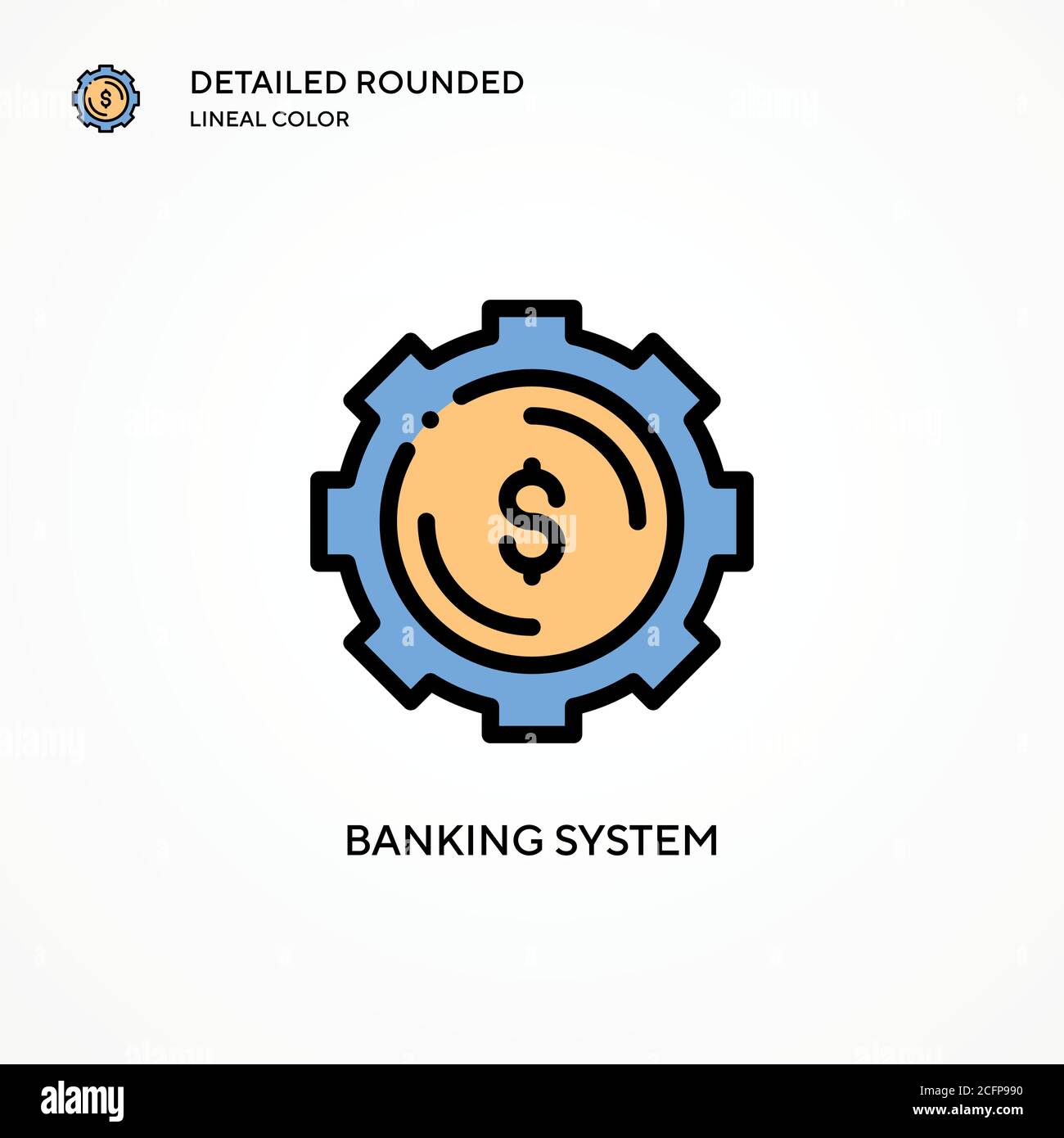 Banking system vector icon. Modern vector illustration concepts. Easy ...