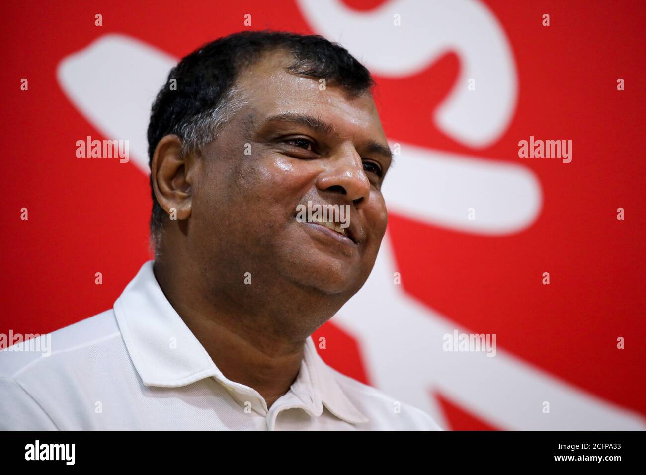 Airasia Group Ceo Tony Fernandes Reacts During An Interview With Reuters In Kuala Lumpur Malaysia September 7 2020 Reuters Lim Huey Teng Stock Photo Alamy