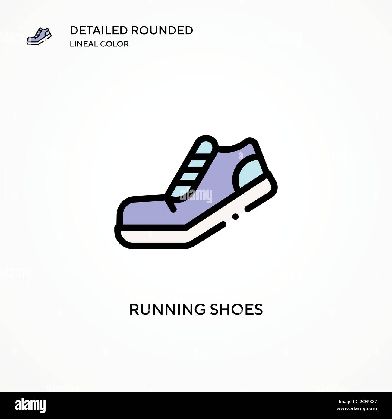 Running shoes vector icon. Modern vector illustration concepts. Easy to ...