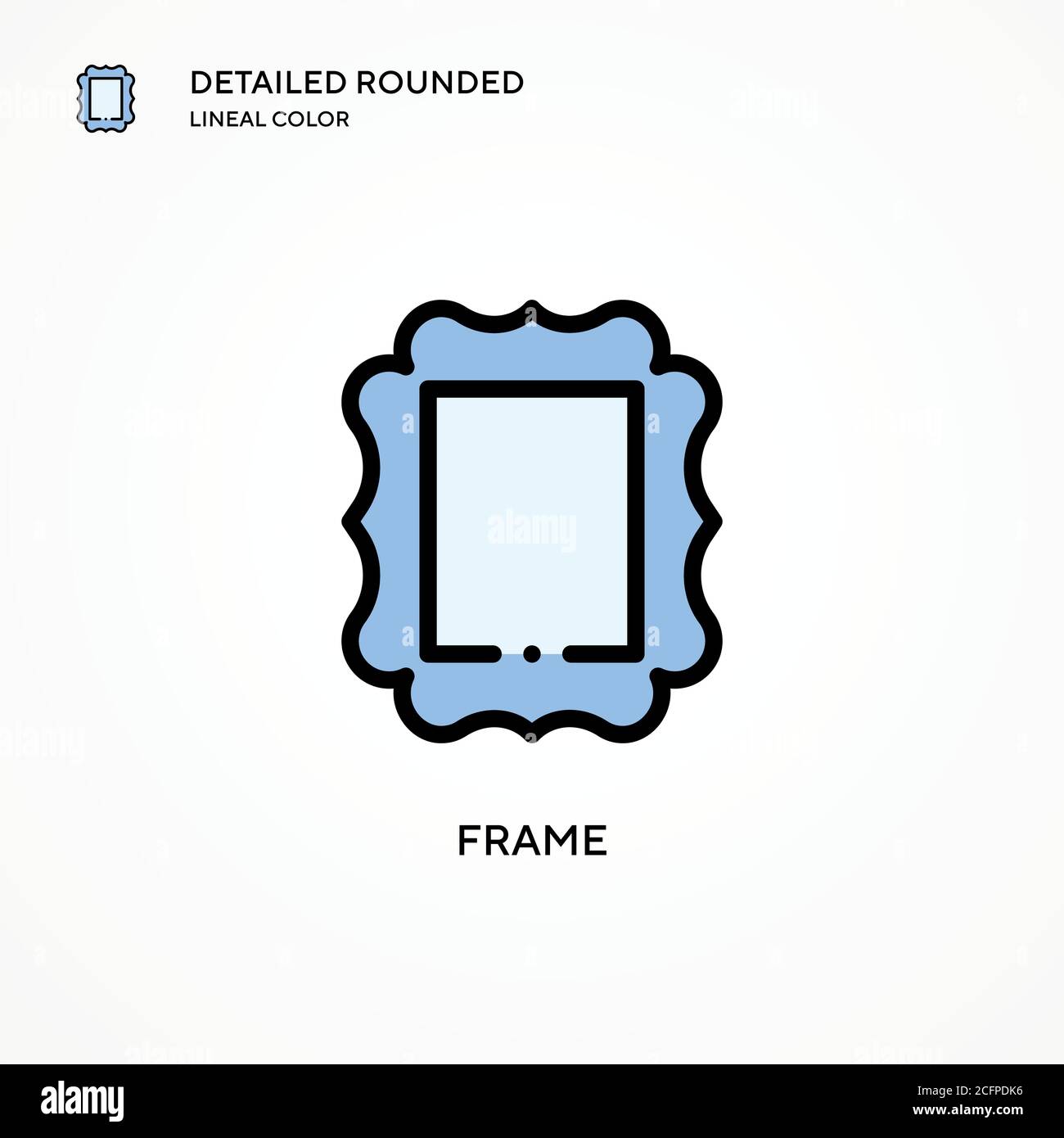 Frame vector icon. Modern vector illustration concepts. Easy to edit ...
