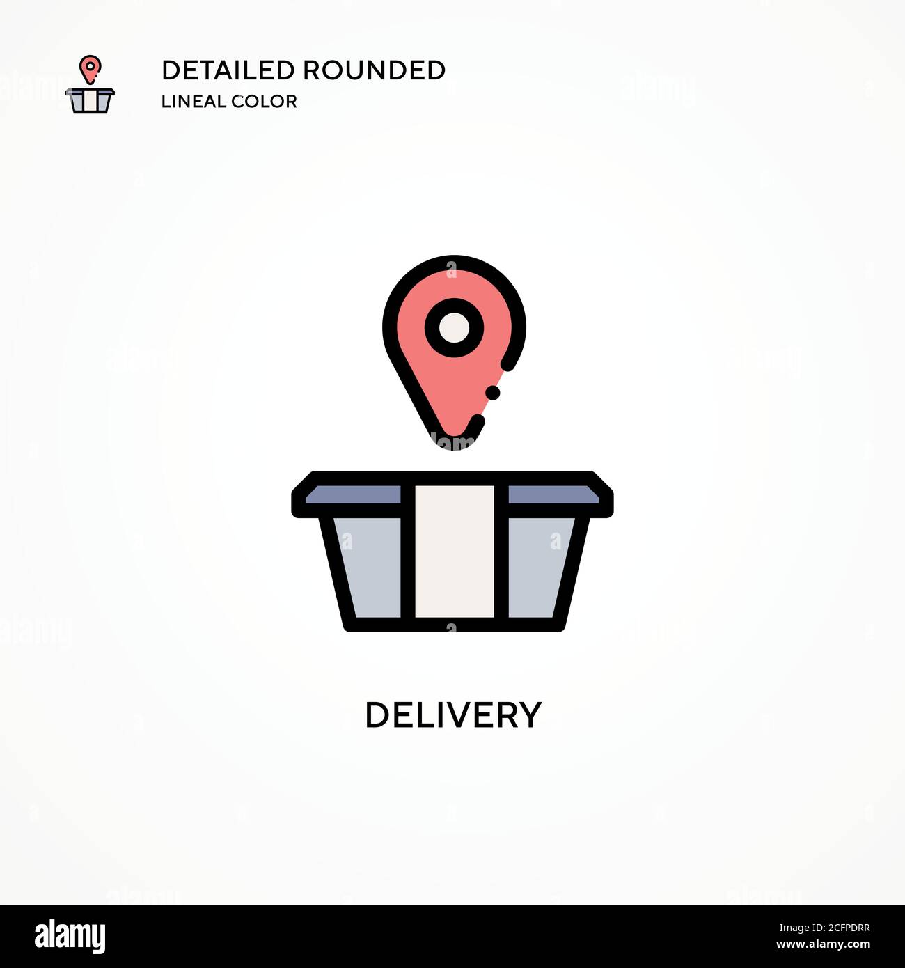 Delivery vector icon. Modern vector illustration concepts. Easy to edit ...