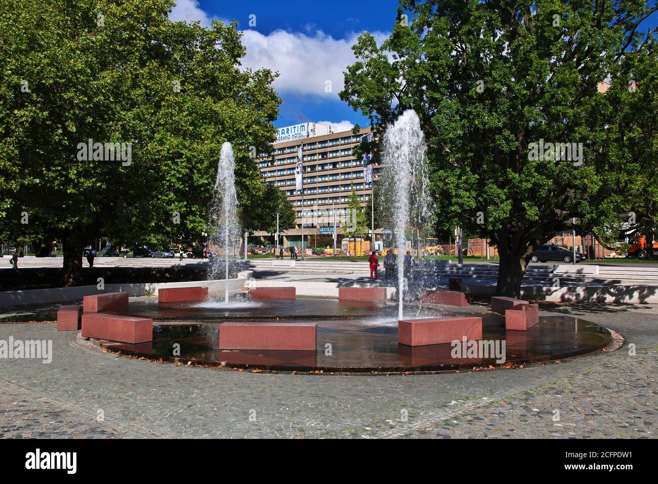 The Fountain In Hanover Germany Stock Photo Alamy