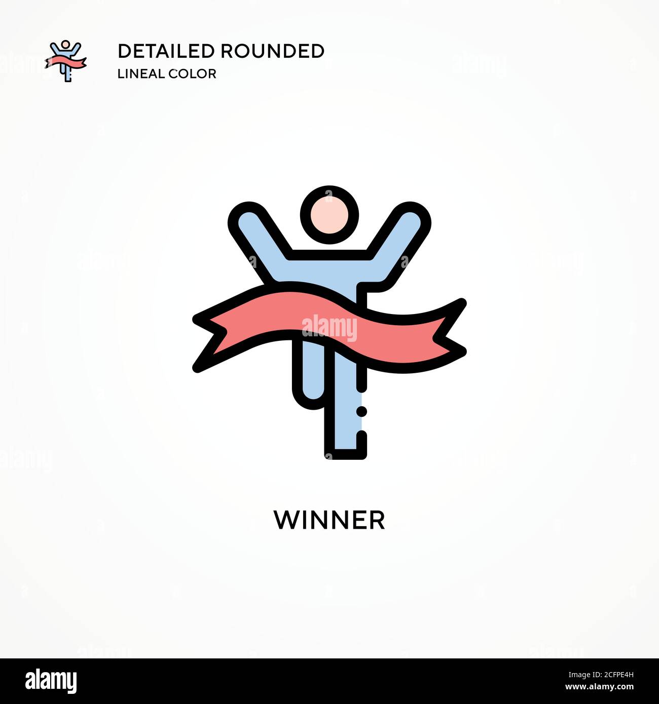 Winner vector icon. Modern vector illustration concepts. Easy to edit ...