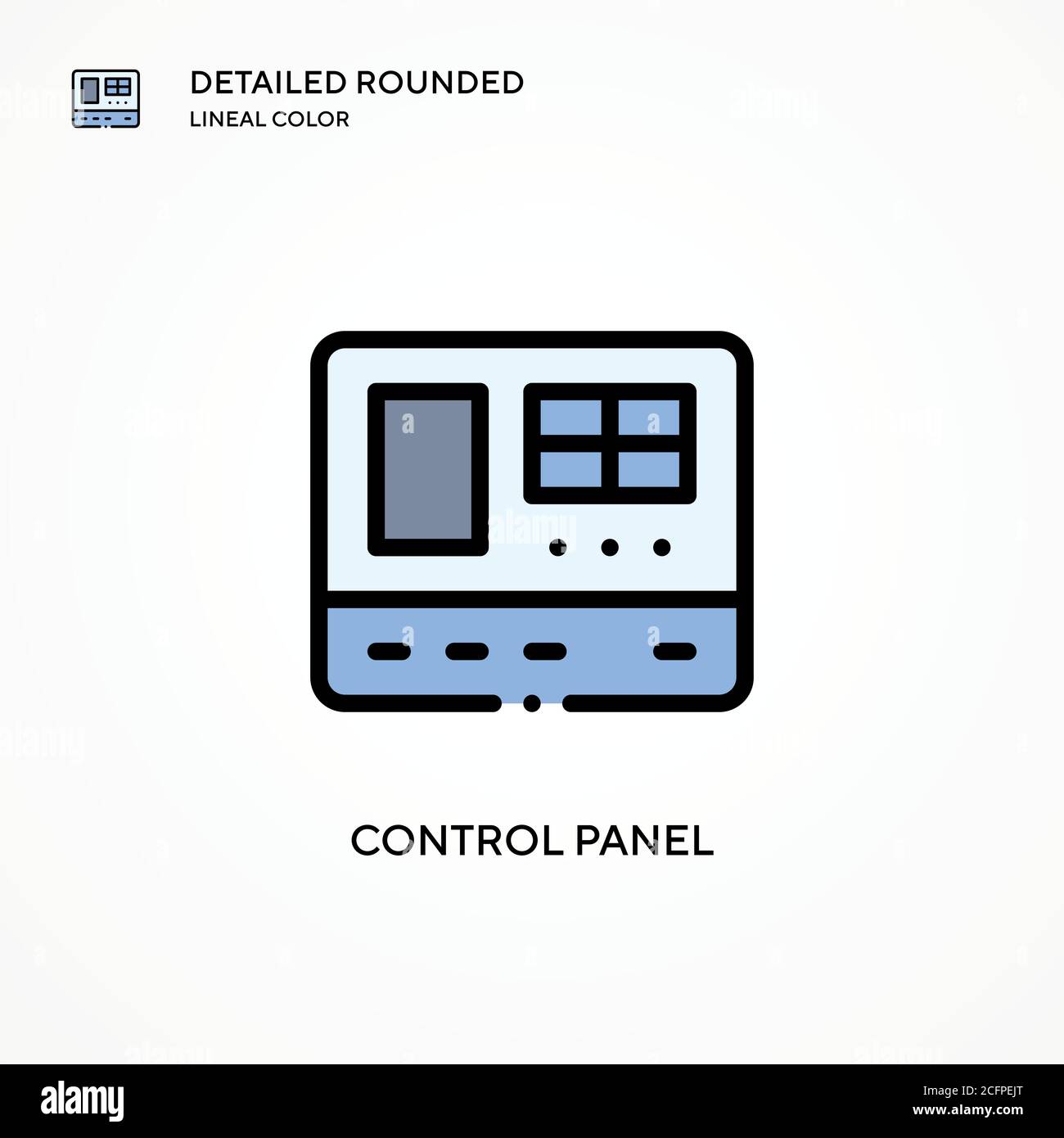 Control panel vector icon. Modern vector illustration concepts. Easy to