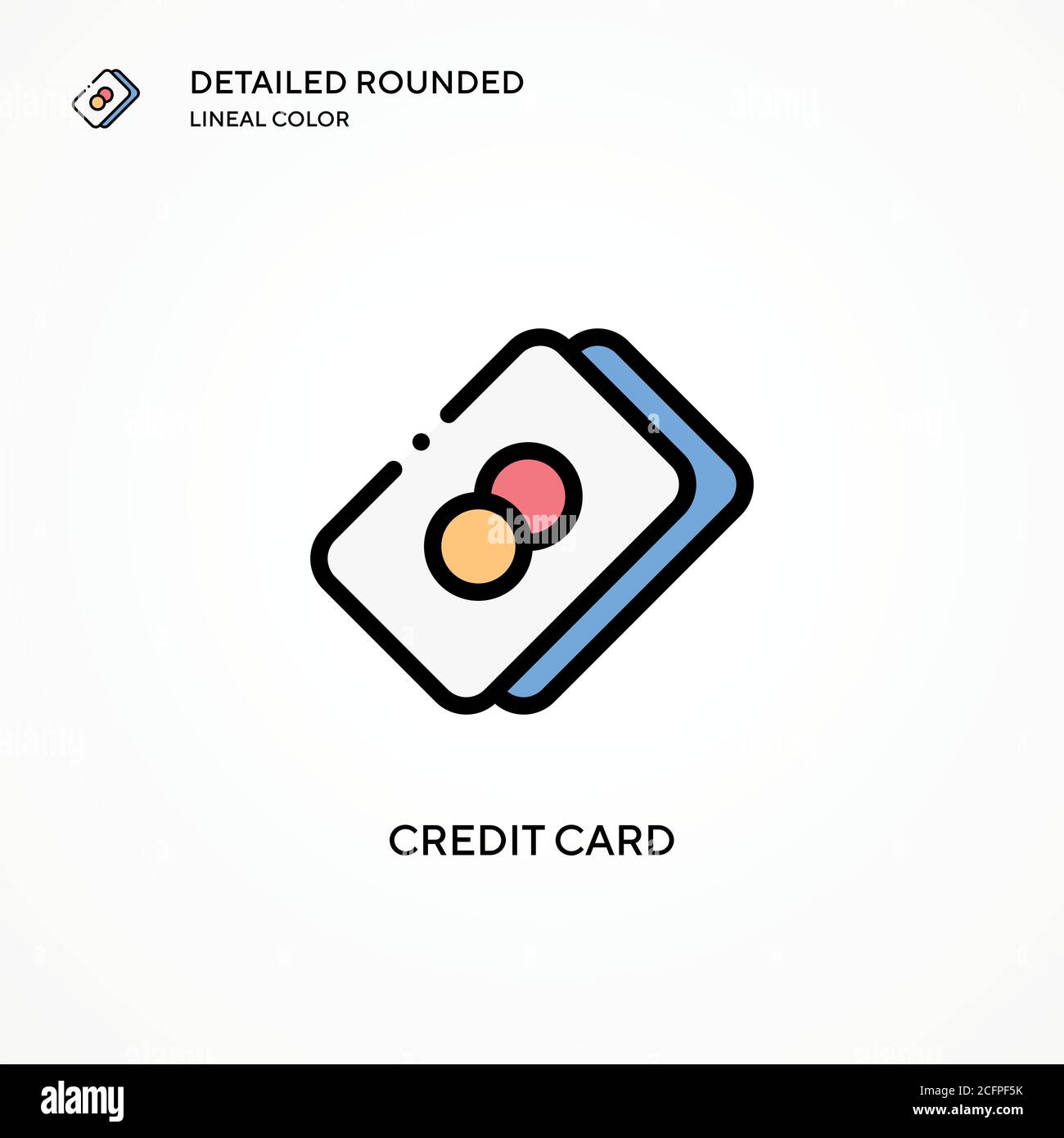 Credit card vector icon. Modern vector illustration concepts. Easy to ...