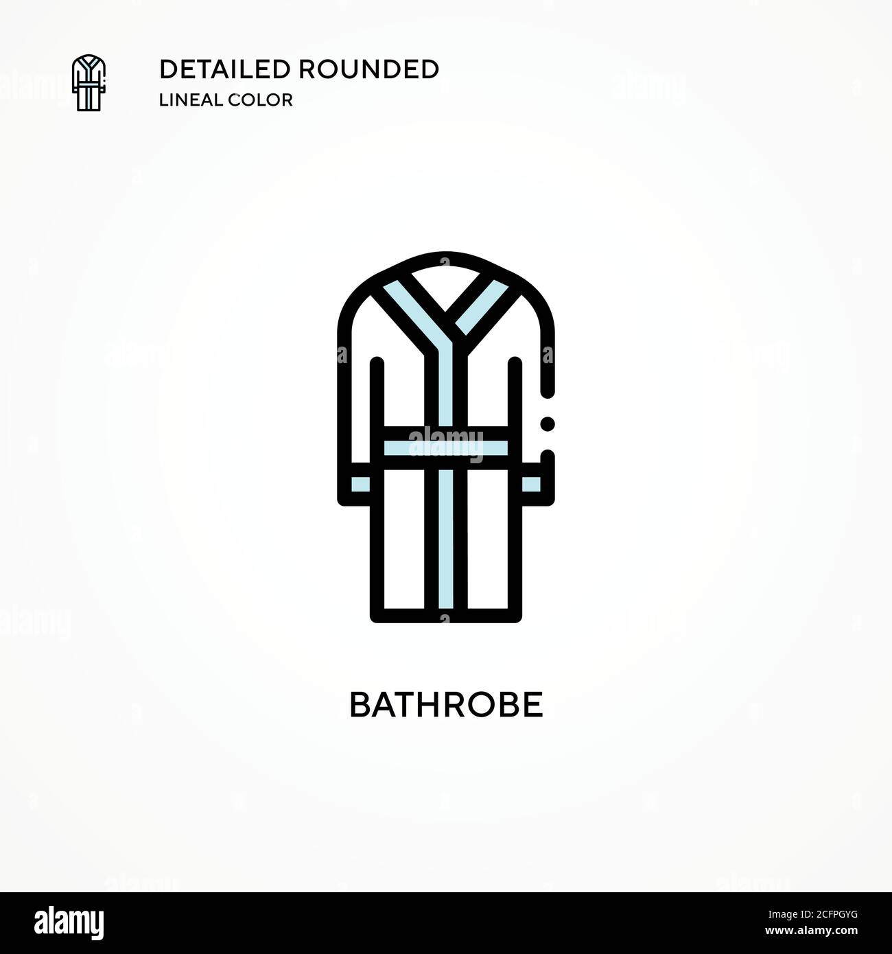 Bathrobe vector icon. Modern vector illustration concepts. Easy to edit ...