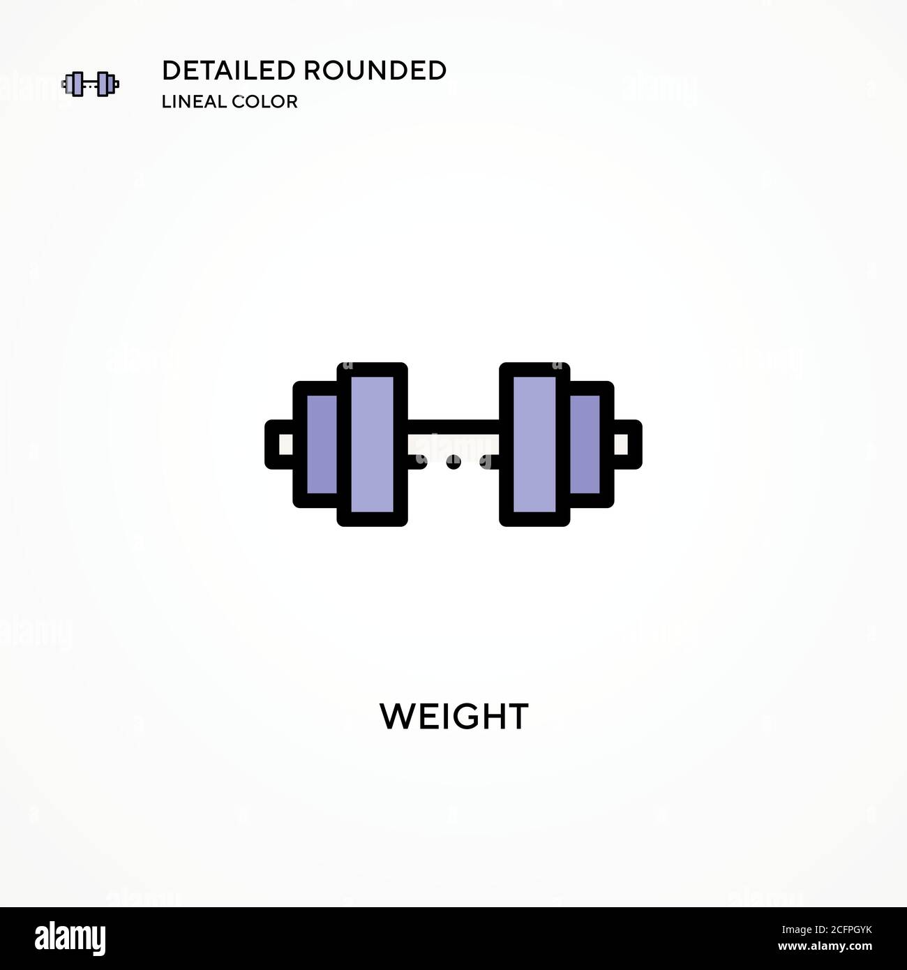 Weight vector icon. Modern vector illustration concepts. Easy to edit