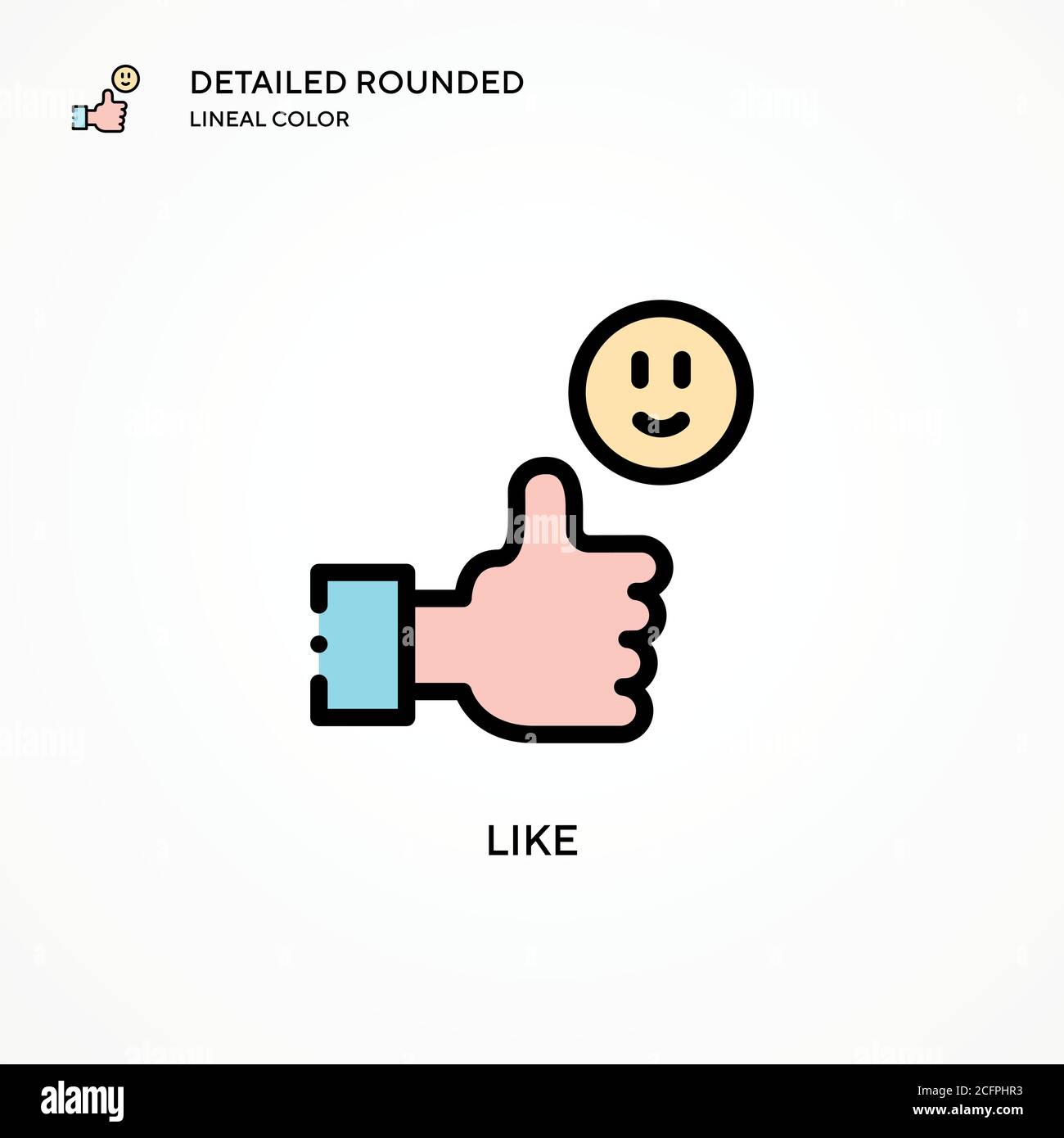 Like vector icon. Modern vector illustration concepts. Easy to edit and ...