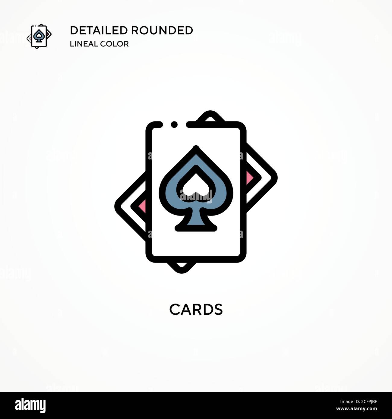 Cards vector icon. Modern vector illustration concepts. Easy to edit ...