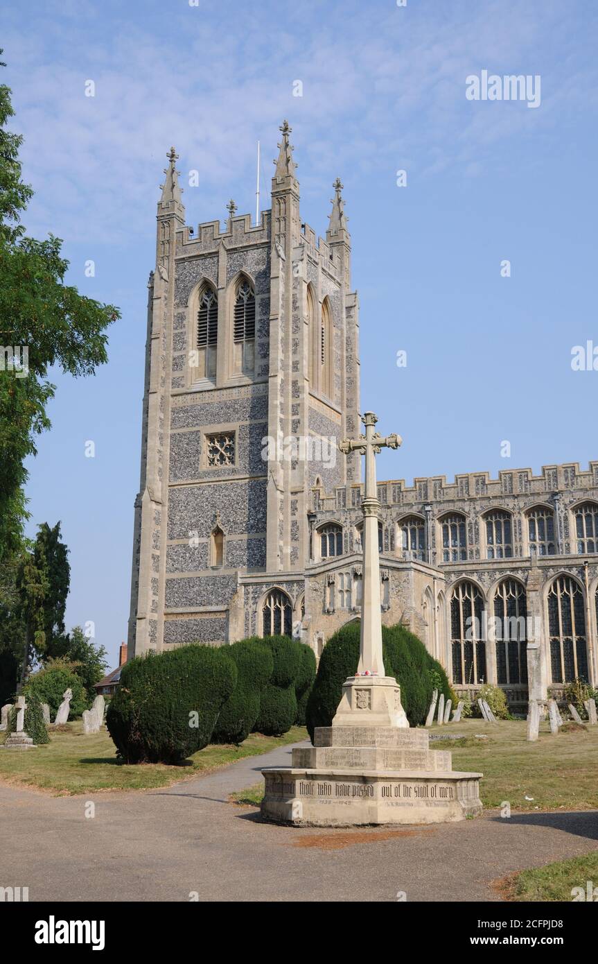 War Memorial, Long Melford, Suffolk Stock Photo Alamy