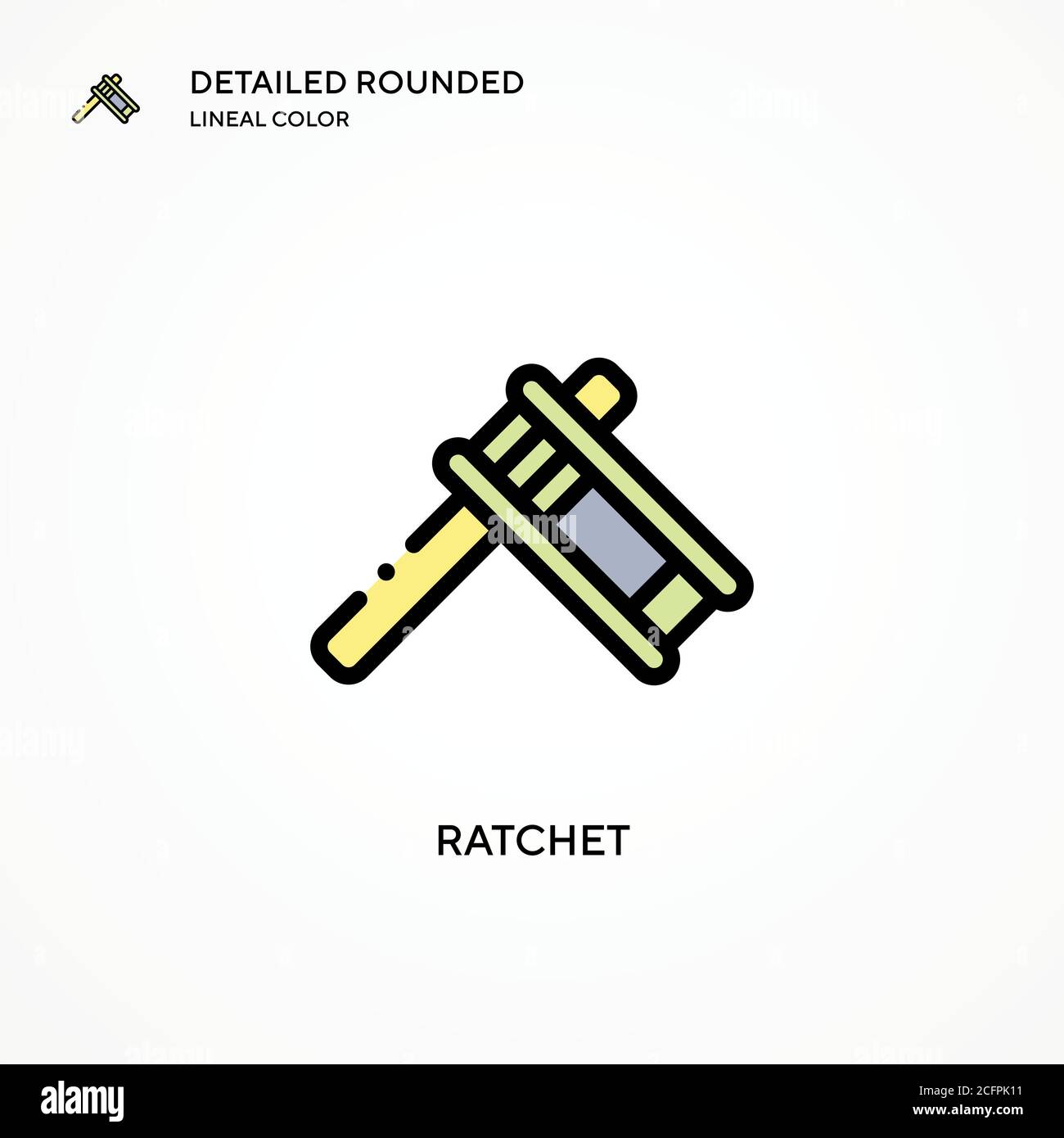 Ratchet vector icon. Modern vector illustration concepts. Easy to edit