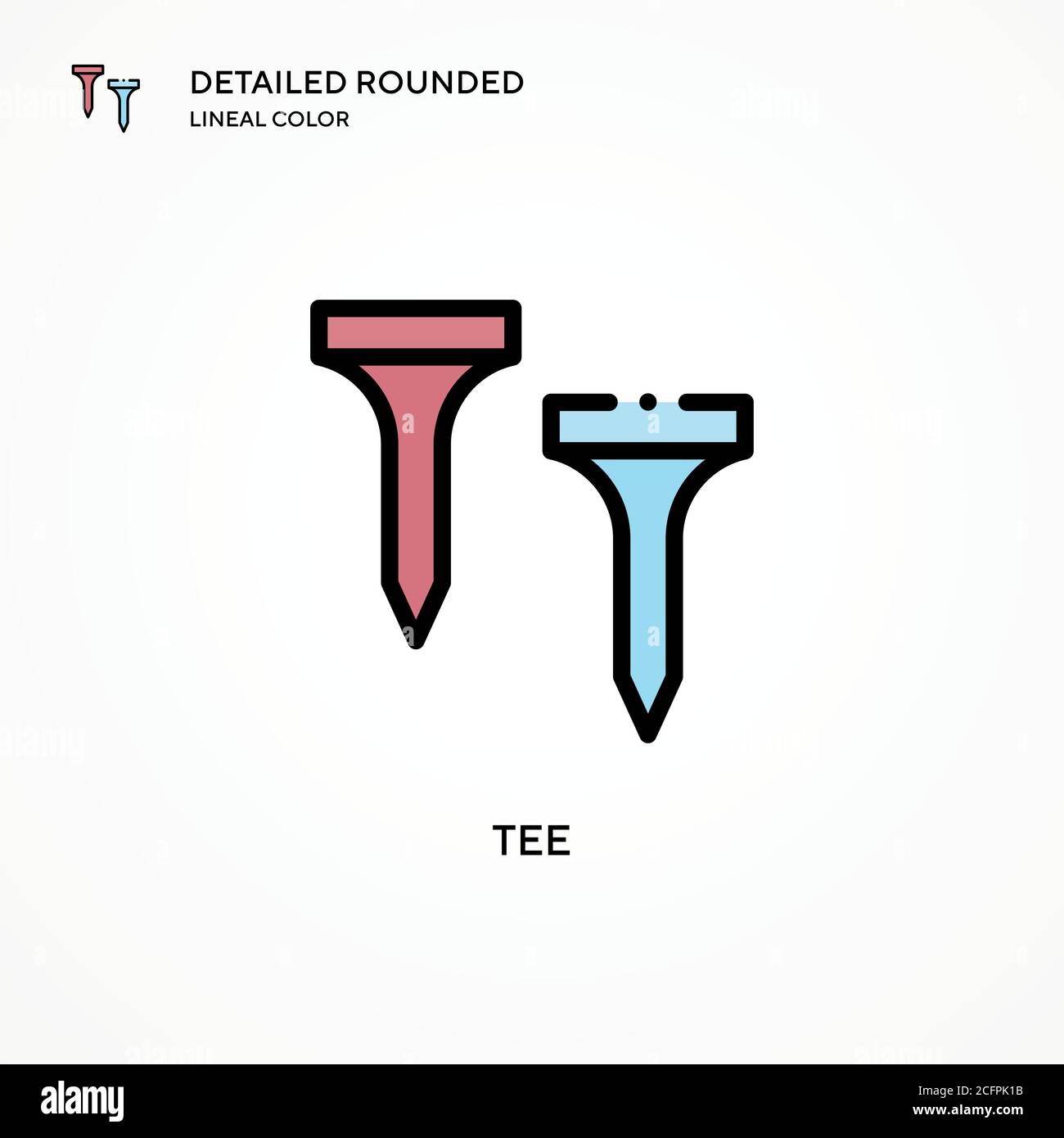 Tee vector icon. Modern vector illustration concepts. Easy to edit and ...