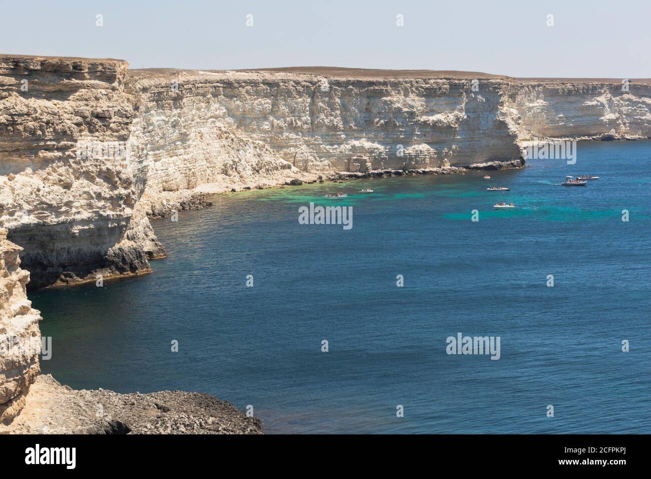 Yogov Bay of Tarkhankut Peninsula, Crimea, Russia Stock Photo