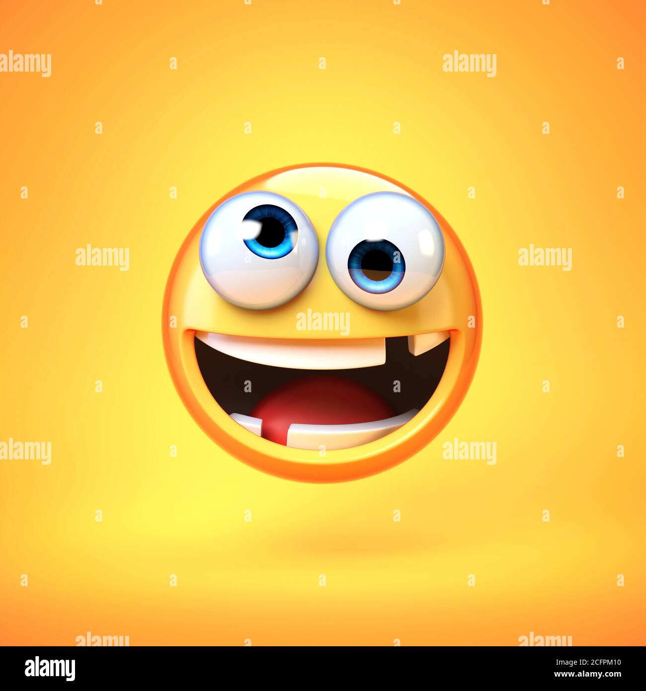 3d meme of a bipolar emoji