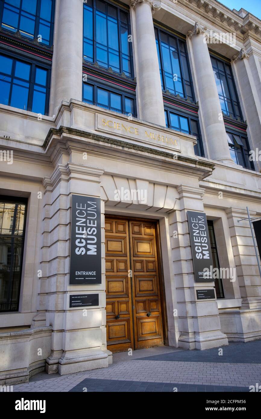 London, England - July 27, 2020: Science Museum in South Kensington was first opened in 1857 Stock Photo