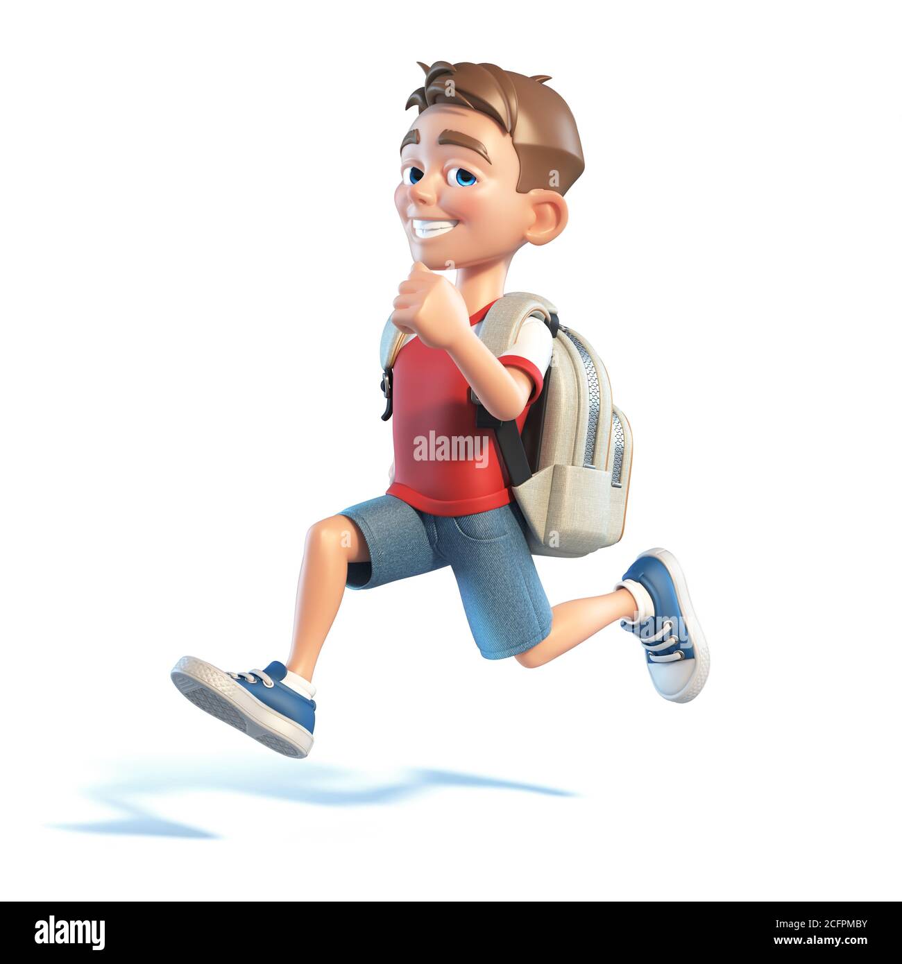 Young boy with school bag running, stylized cartoon character, school kid 3d rendering Stock Photo - Alamy Young boy with school bag running, stylized cartoon character, school kid 3d rendering Stock Photo - Alamy