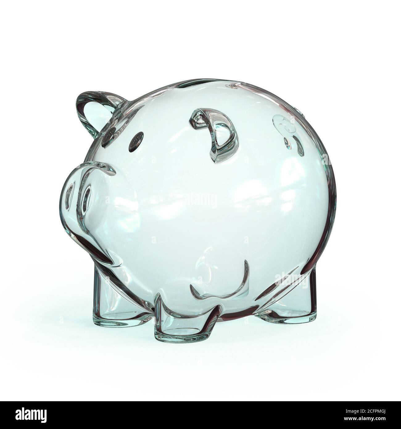Glass cheap piggy bank