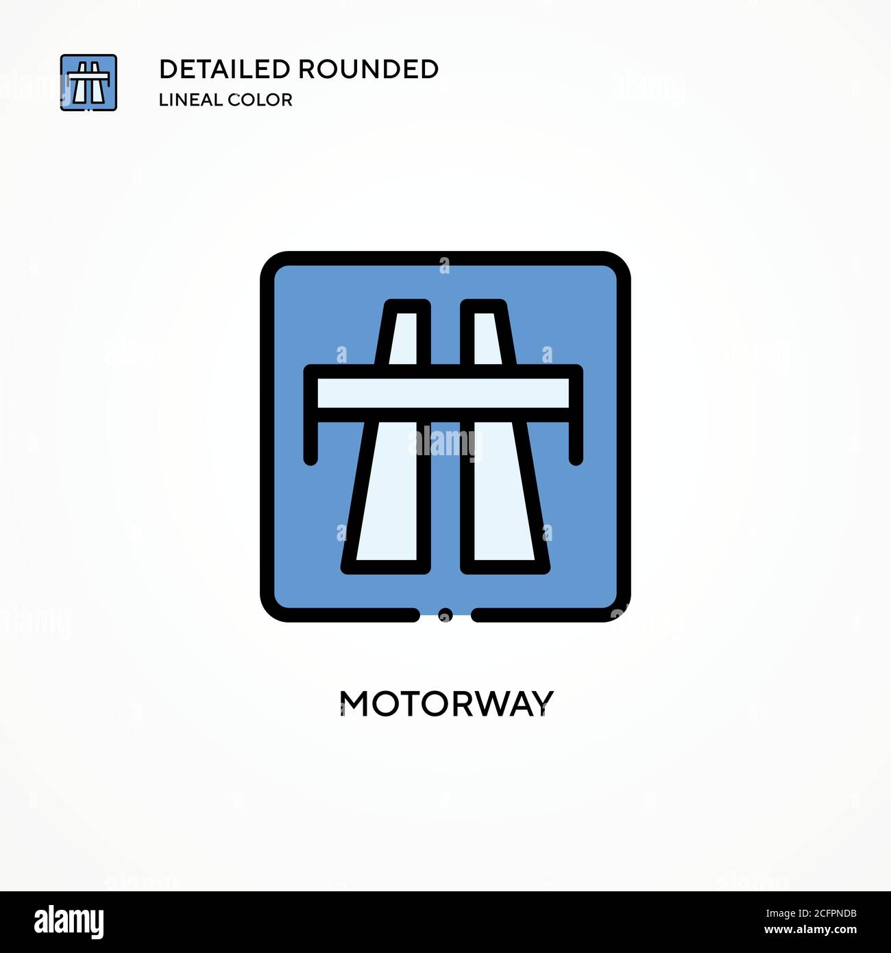 Motorway vector icon. Modern vector illustration concepts. Easy to edit ...