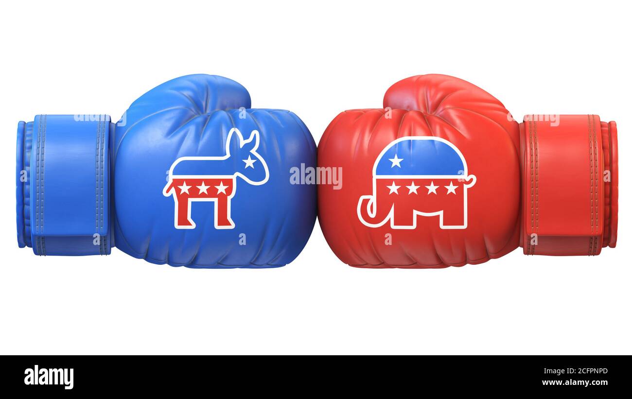 Democrats And Republicans Colors