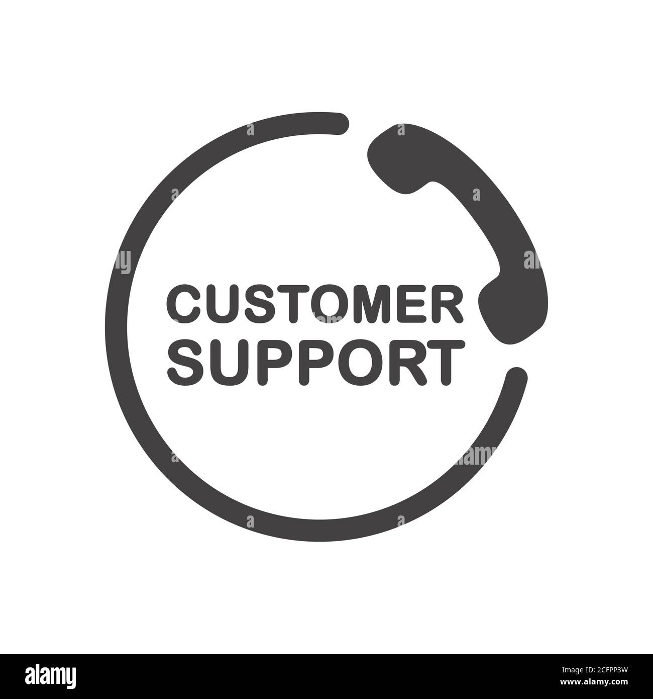 Customer support icon. Attendance number symbol. Black sign on white background. Stock Vector