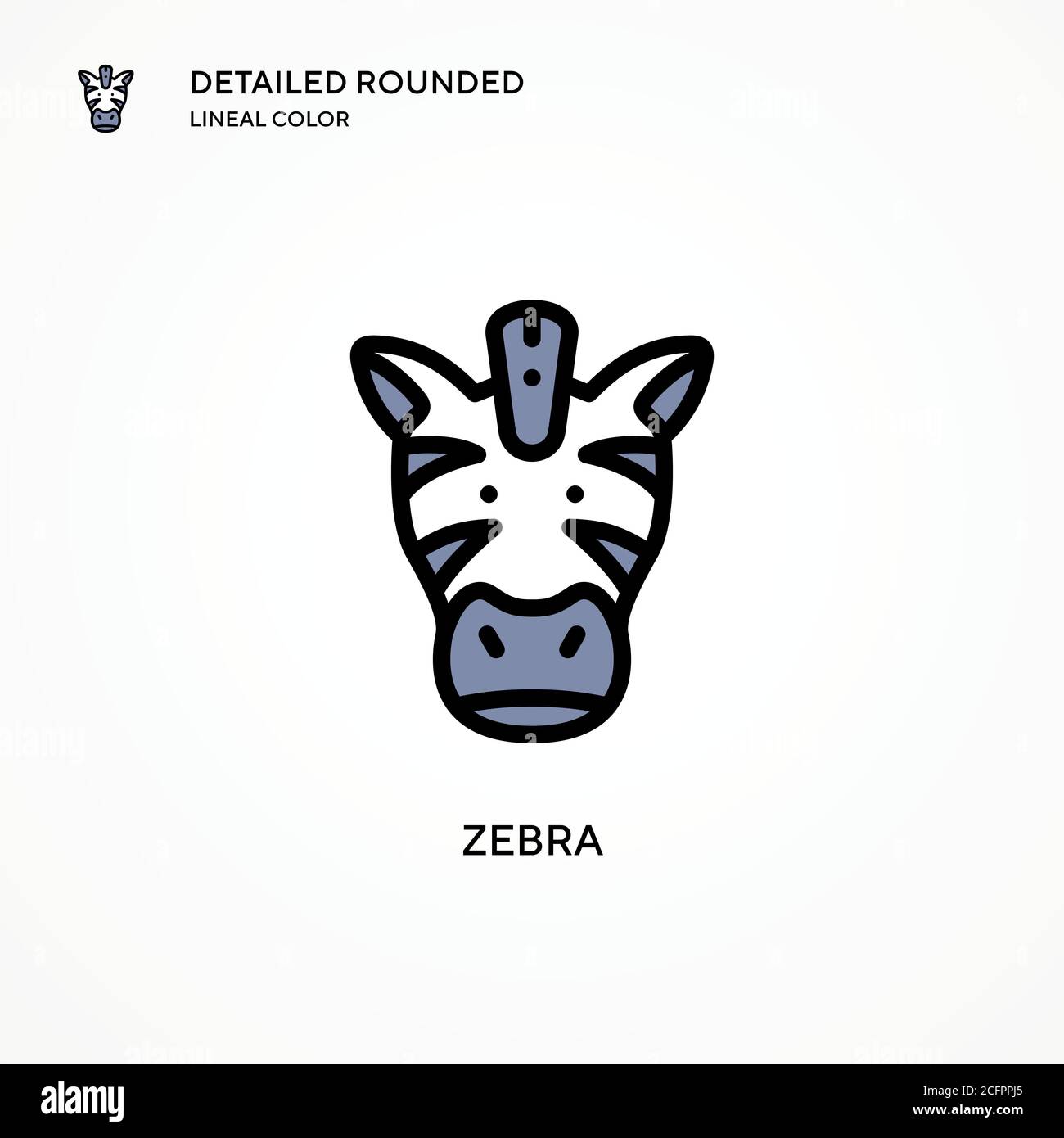 Zebra vector icon. Modern vector illustration concepts. Easy to edit ...