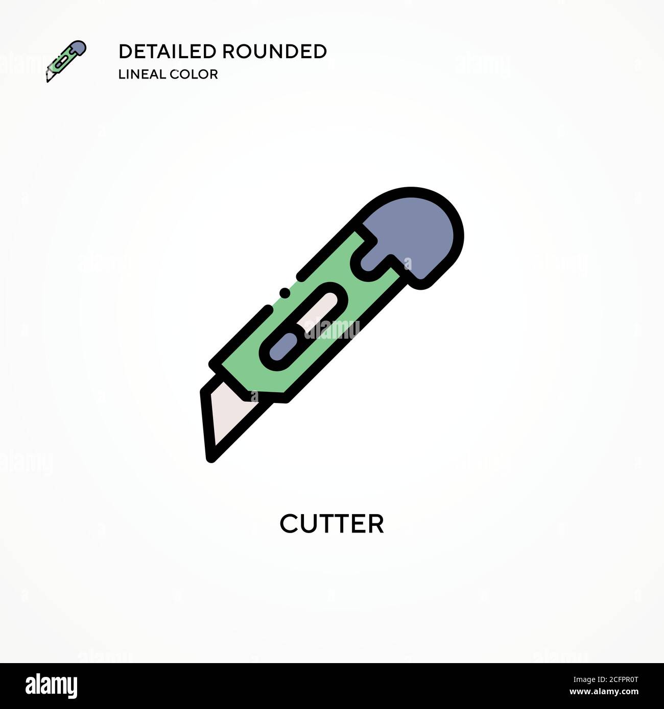 Cutter vector icon. Modern vector illustration concepts. Easy to edit ...