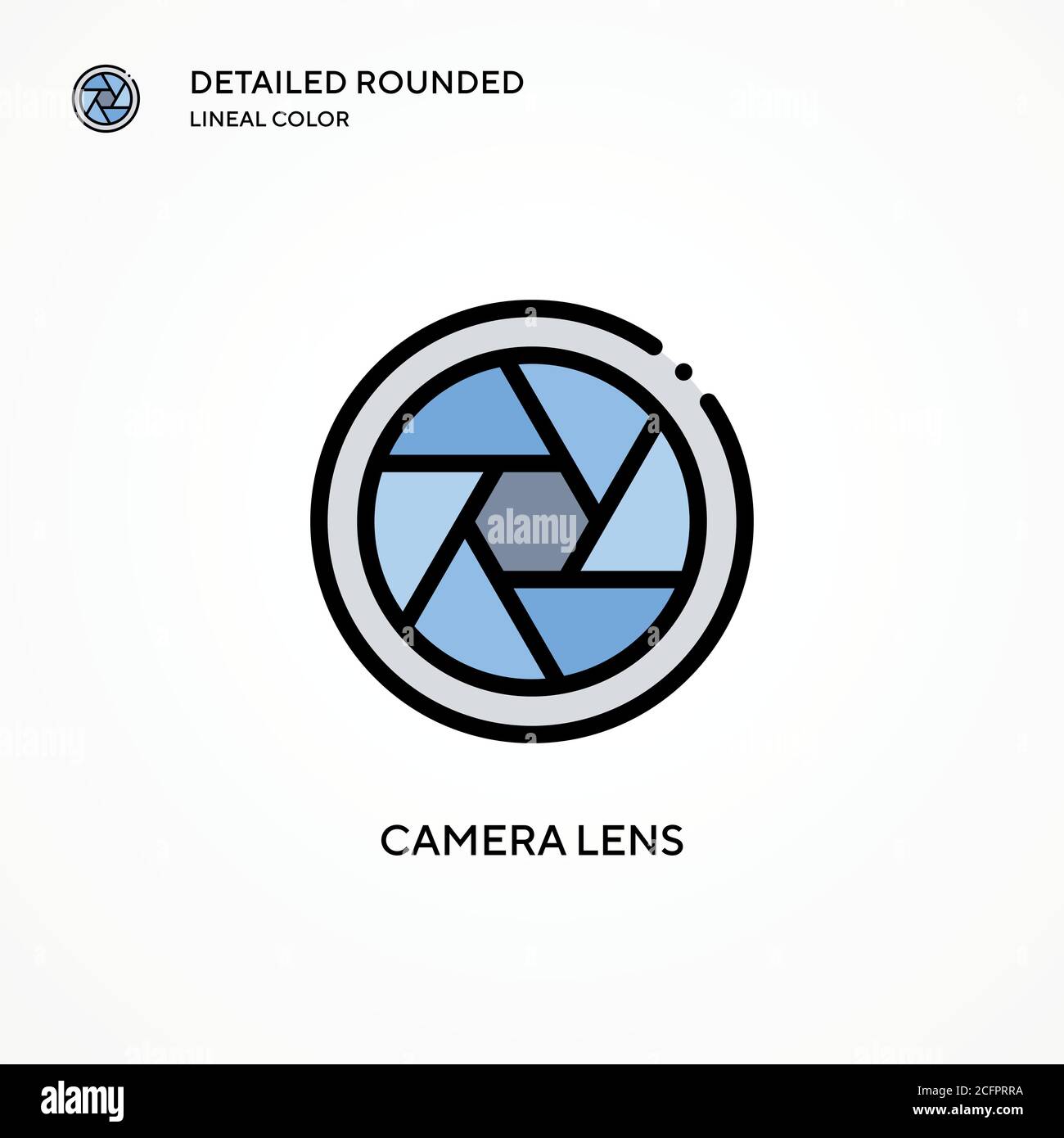 Camera lens vector icon. Modern vector illustration concepts. Easy to
