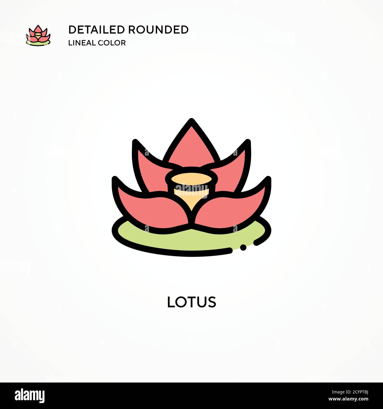 Lotus vector icon. Modern vector illustration concepts. Easy to edit ...