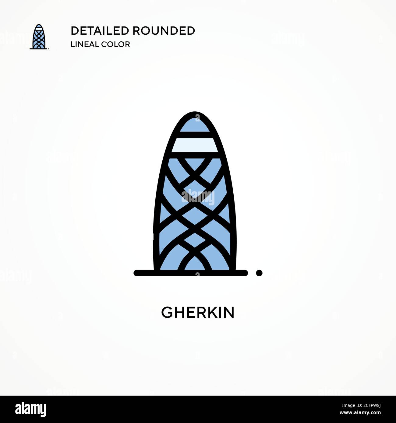 Gherkin vector icon. Modern vector illustration concepts. Easy to edit and customize. Stock Vector