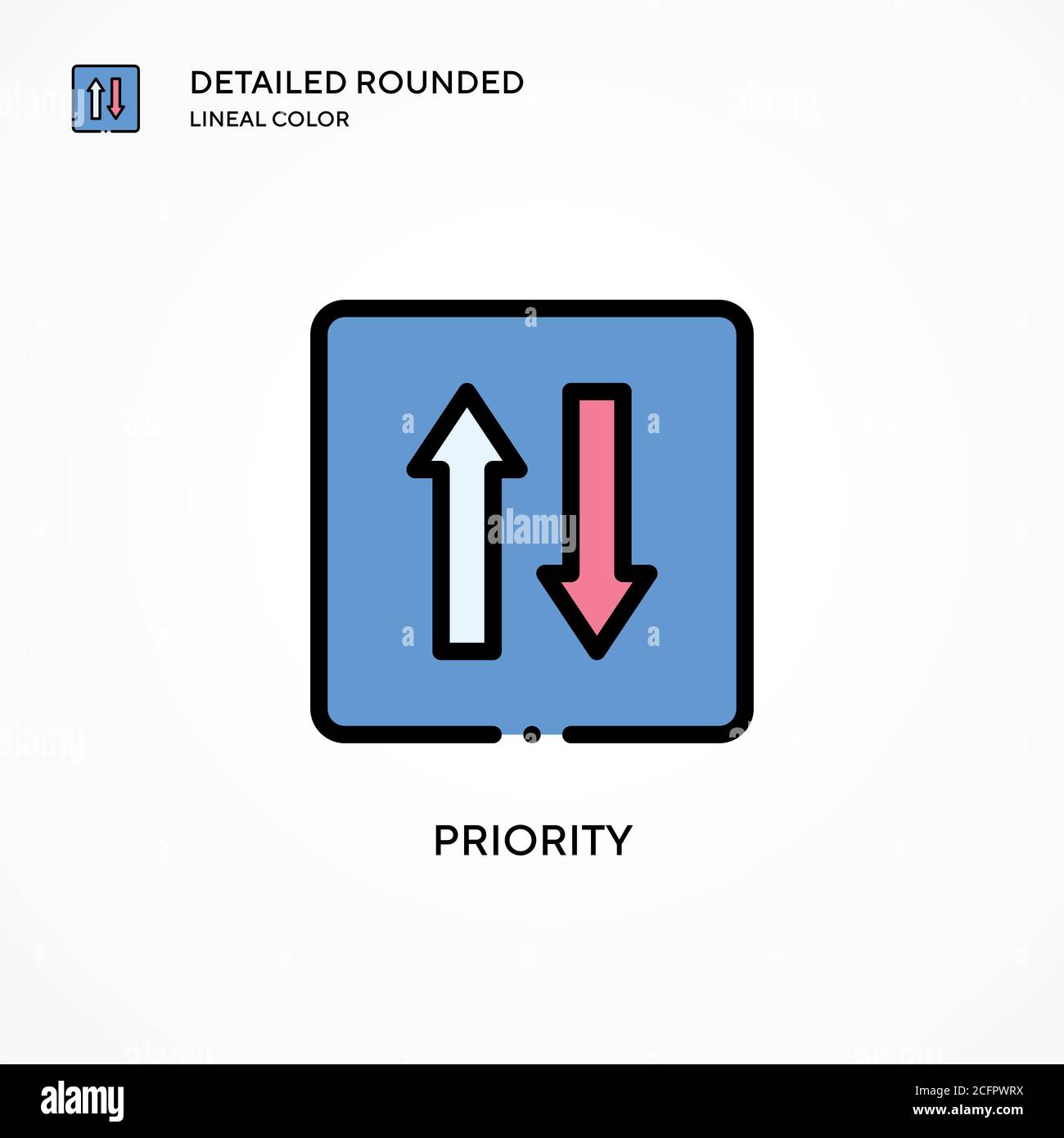 Priority vector icon. Modern vector illustration concepts. Easy to edit ...