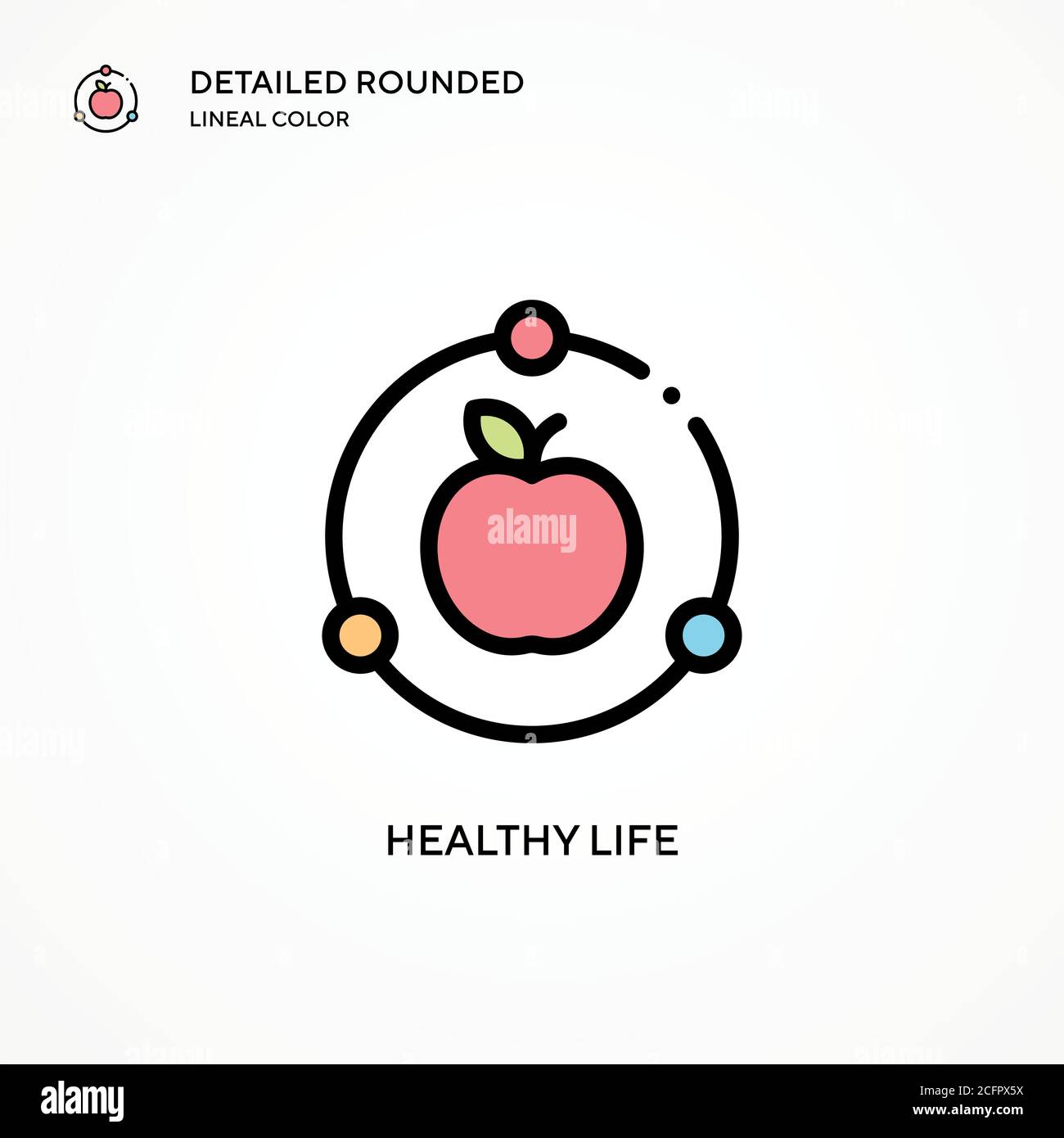 Healthy life vector icon. Modern vector illustration concepts. Easy to ...