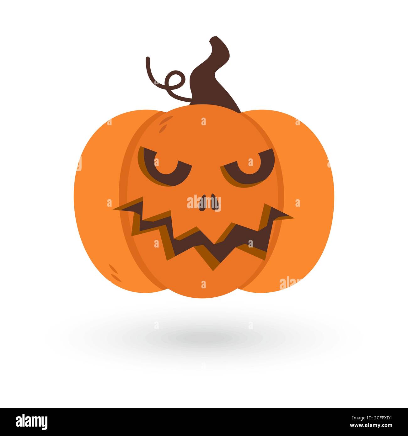 Scary and funny halloween pumpkin Stock Vector Image & Art - Alamy