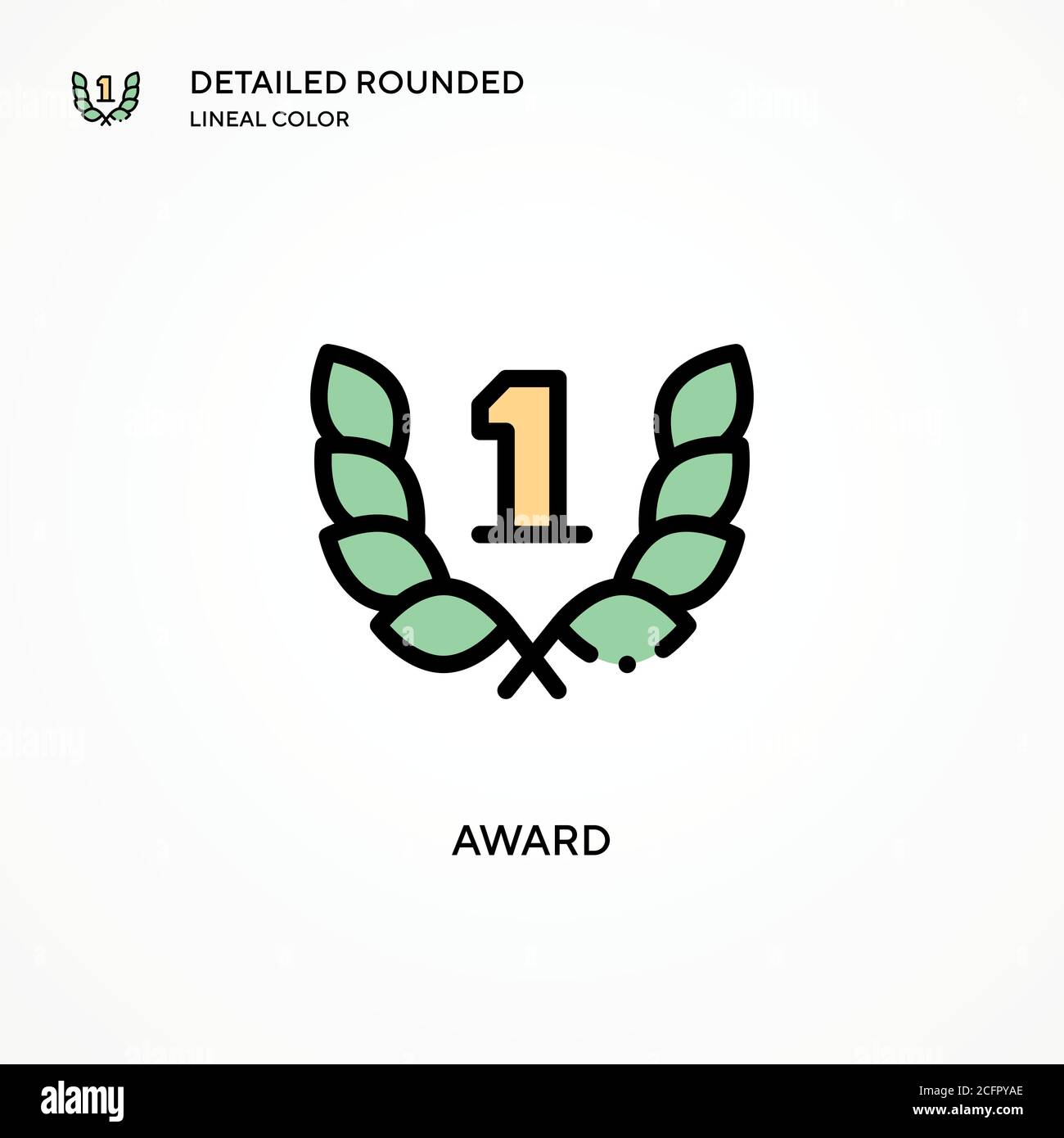 Award vector icon. Modern vector illustration concepts. Easy to edit ...