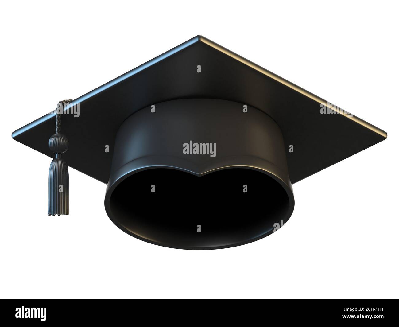 Graduation Cap isolated on white background 3d rendering Stock Photo ...