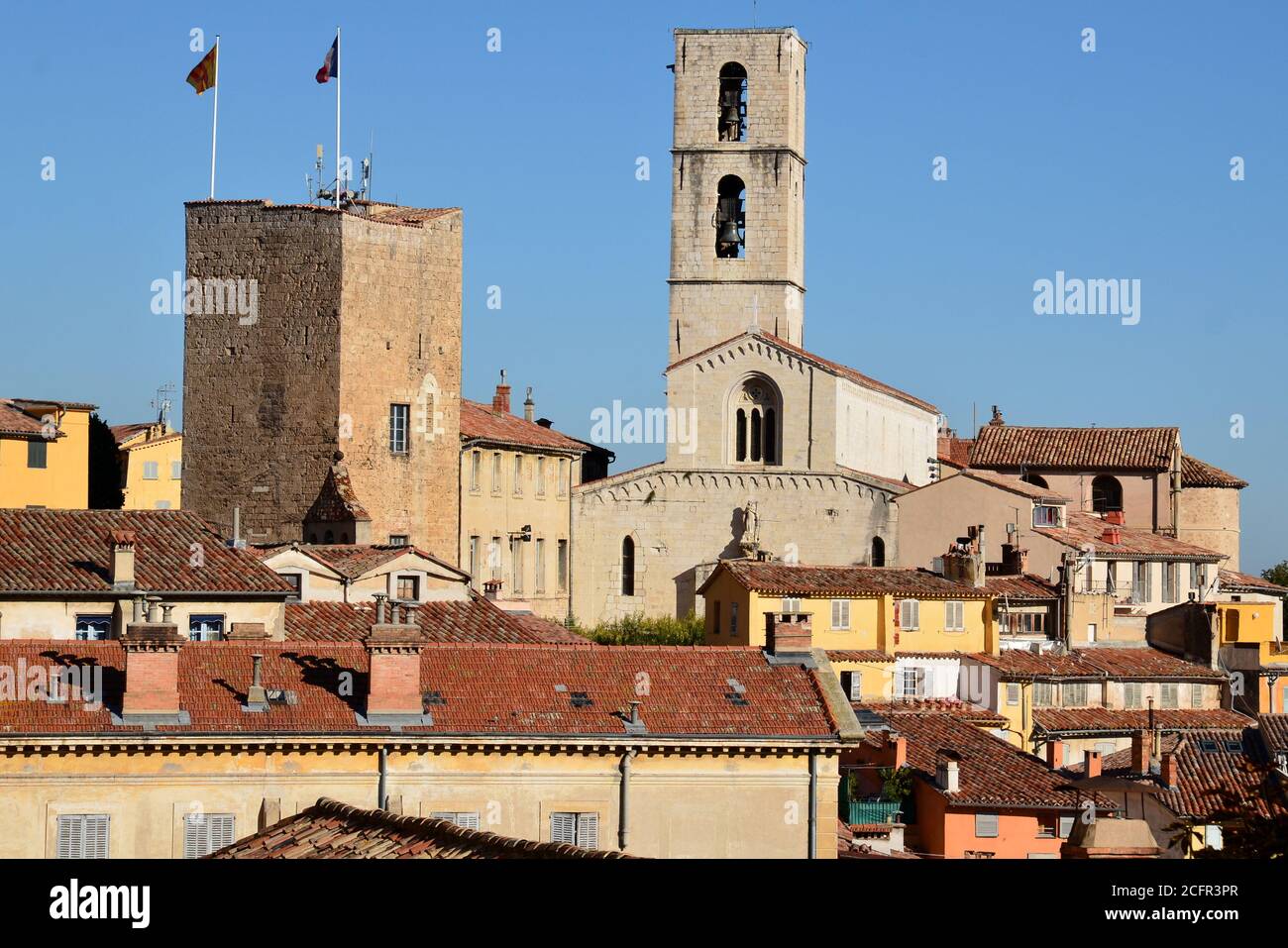 France, french riviera, Grasse, this town is the world perfume capital with its famous perfume factories and its floral cultures, jasmine, rose. Stock Photo