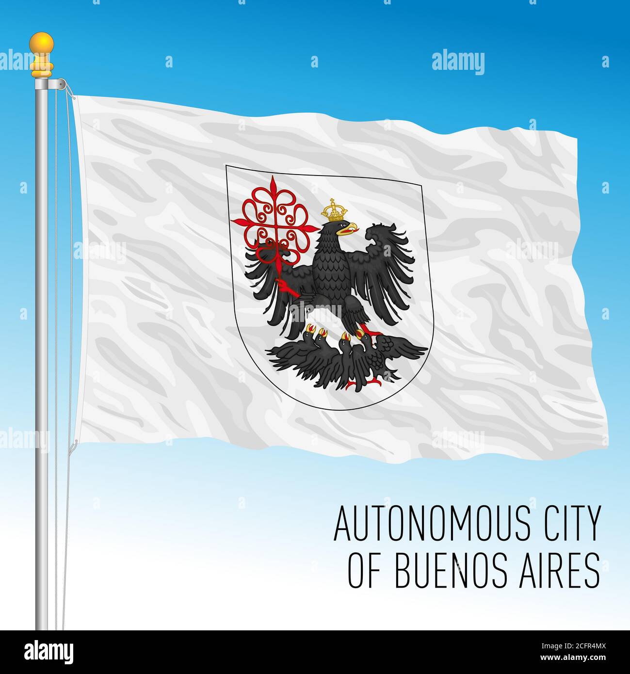 Buenos Aires autonomous city of Argentina flag, vector illustration Stock  Vector Image & Art - Alamy