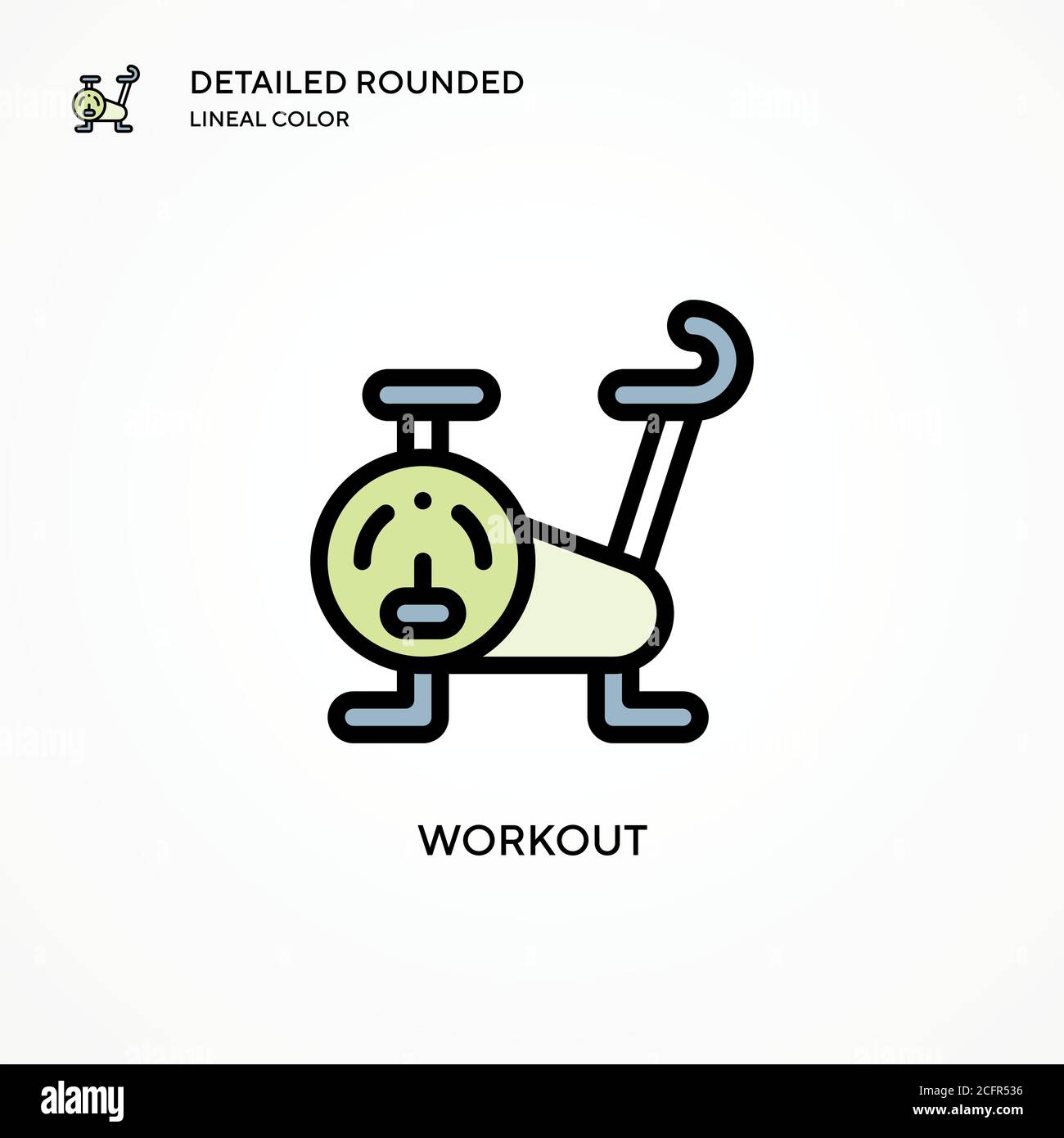 Workout vector icon. Modern vector illustration concepts. Easy to edit ...
