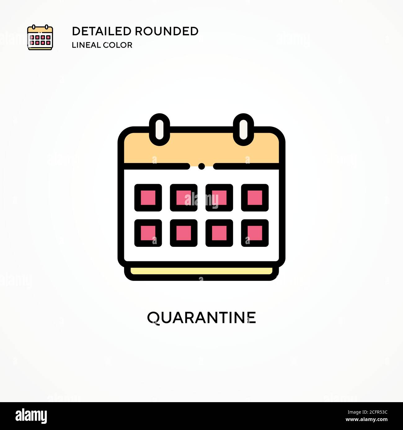 Quarantine vector icon. Modern vector illustration concepts. Easy to ...