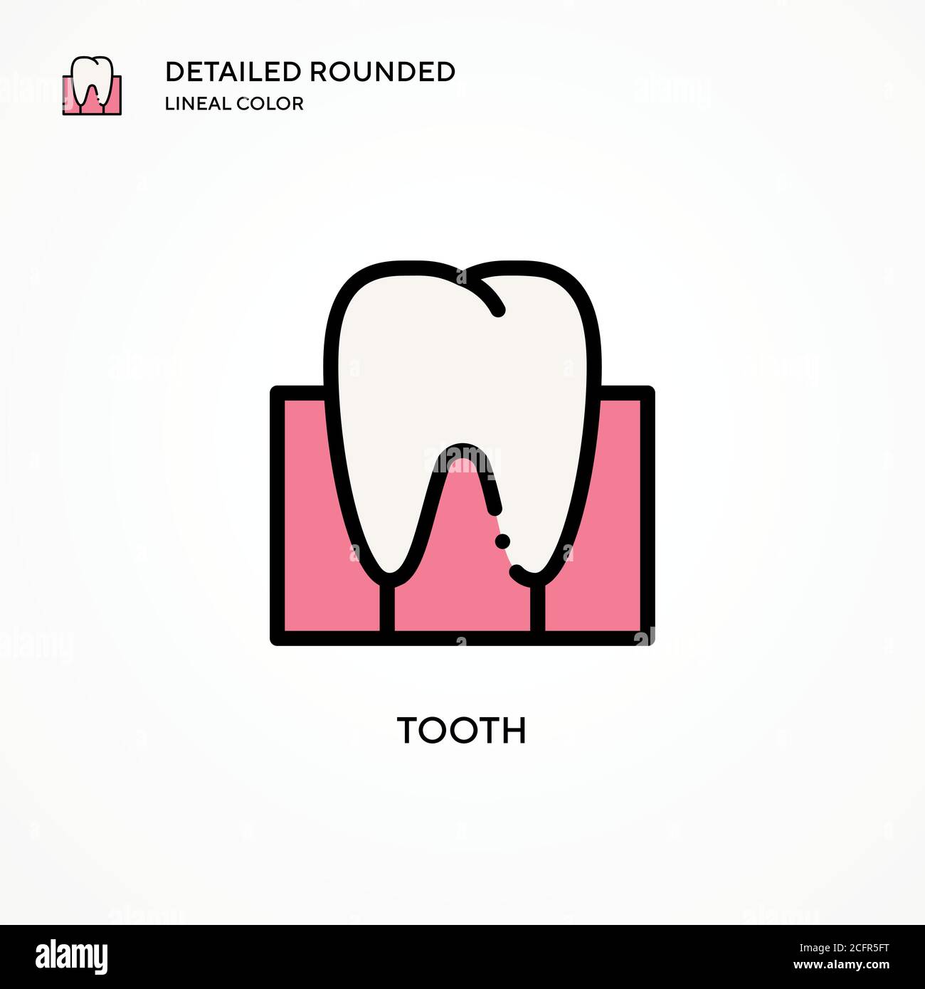Tooth vector icon. Modern vector illustration concepts. Easy to edit ...