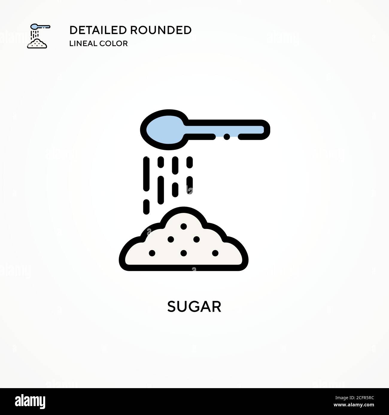 Sugar vector icon. Modern vector illustration concepts. Easy to edit ...