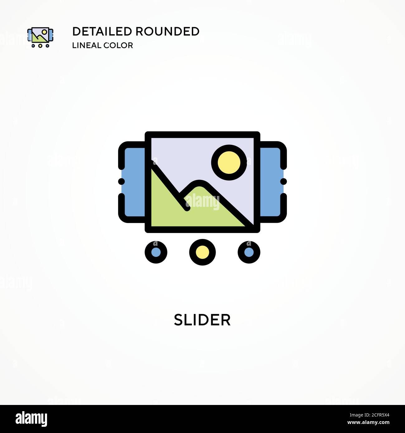 Slider vector icon. Modern vector illustration concepts. Easy to edit ...