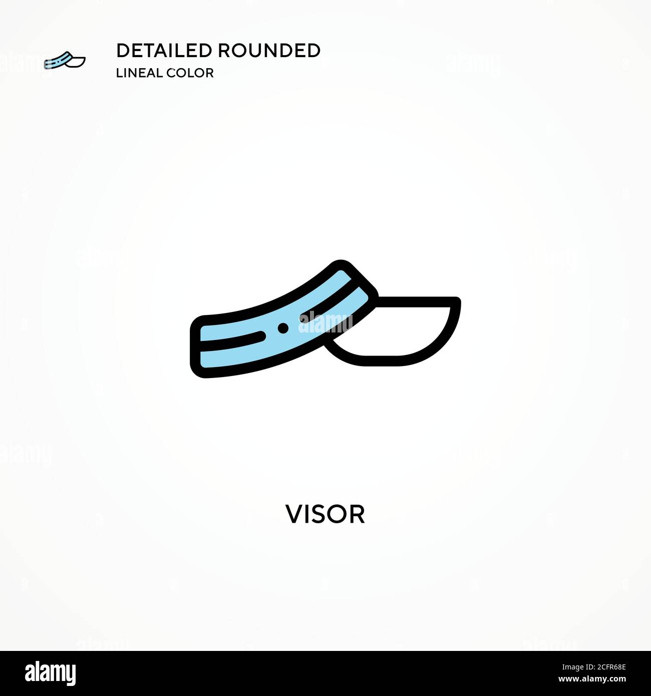 Visor vector icon. Modern vector illustration concepts. Easy to edit