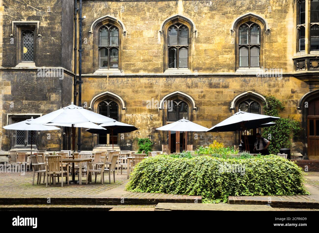outdoor restaurant - Cambridge, England Stock Photo