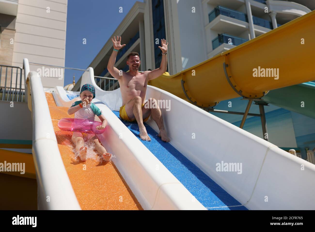 Man Water Rider Man Water Slide High Resolution Stock Photography and Images - Alamy