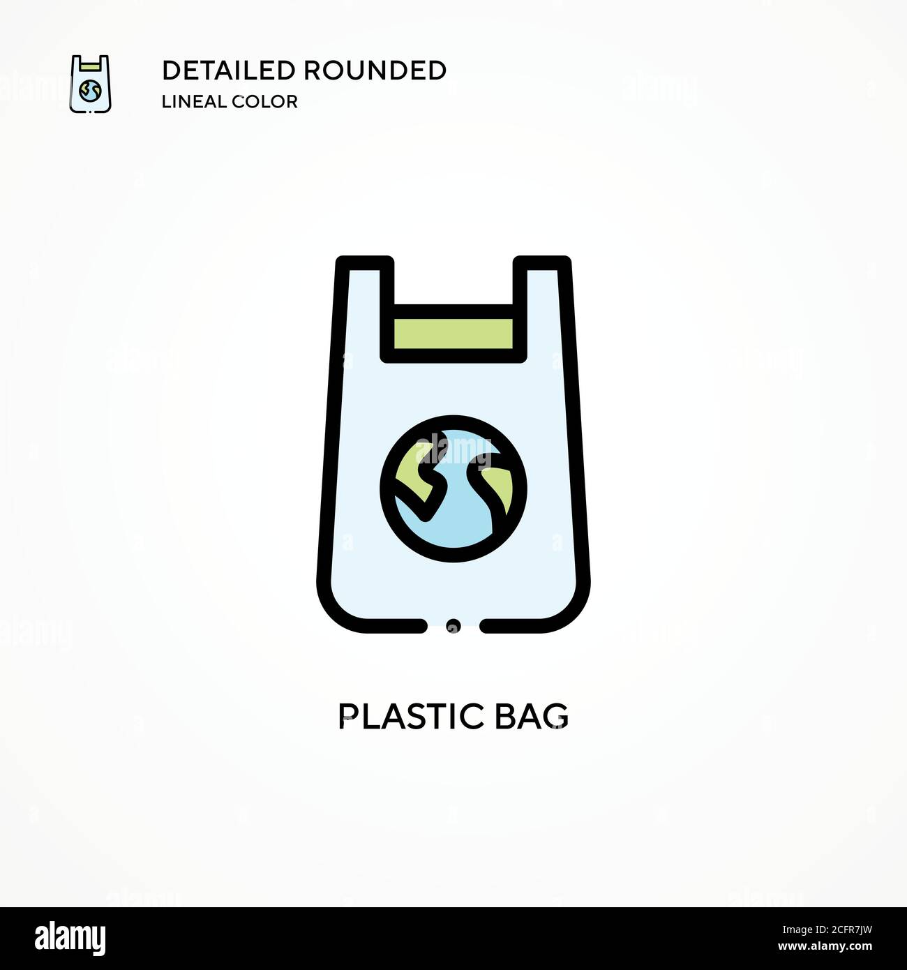 Plastic bag vector icon. Modern vector illustration concepts. Easy to